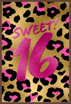 verjaardag kaart chocolade sweet 16